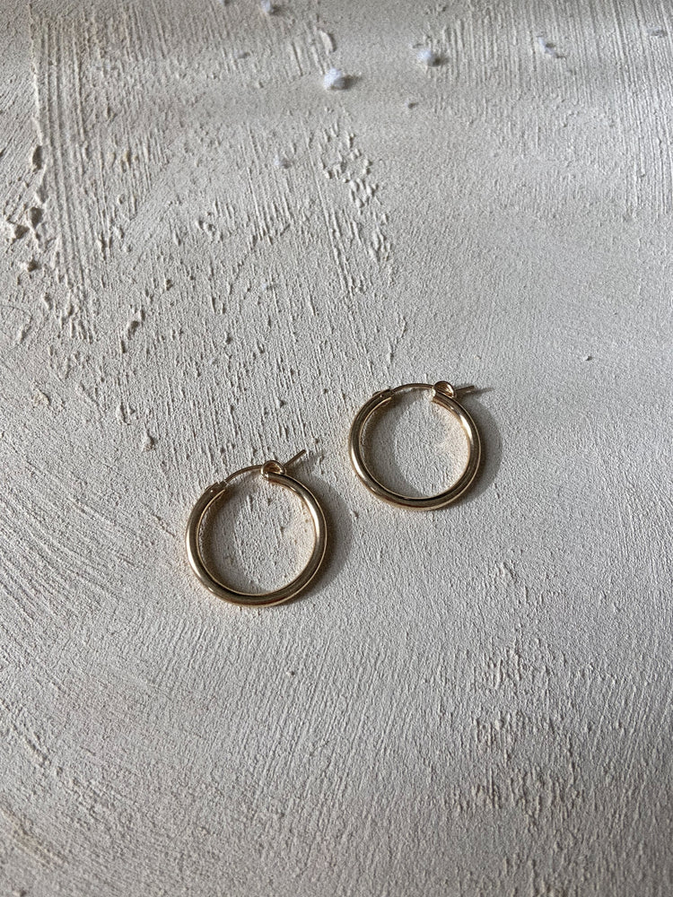 14k gold hoops